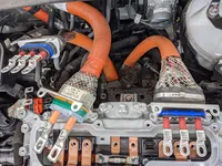 Mitsubishi Outlander front inverter motor/generator HV connections