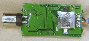 Back of PCB, showing coin cell