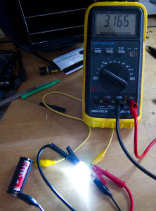 Measuring LED forward voltage