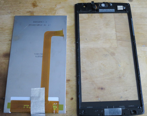 LCD panel removed