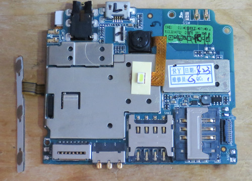 Component side of mainboard